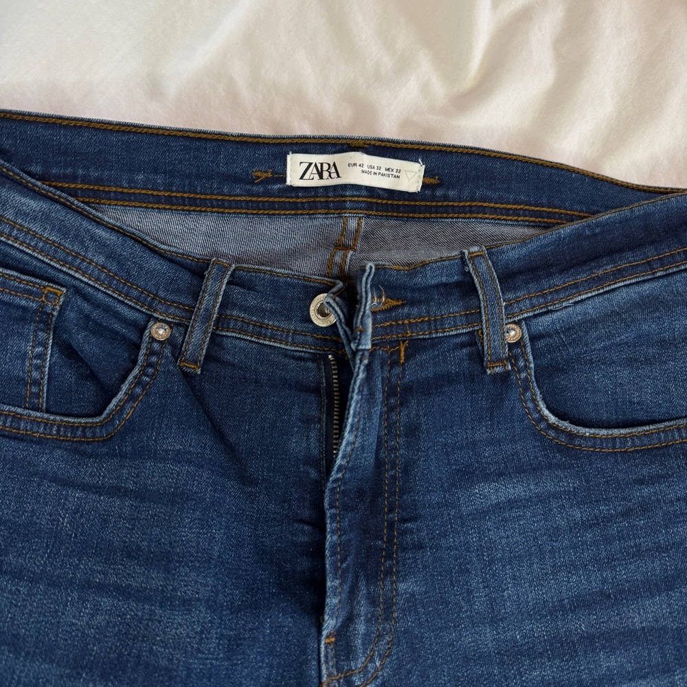 Zara Men's Slim Jeans in Deep Blue